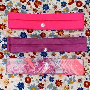 3 Headbands (2 Lululemon/1 Ivivva)